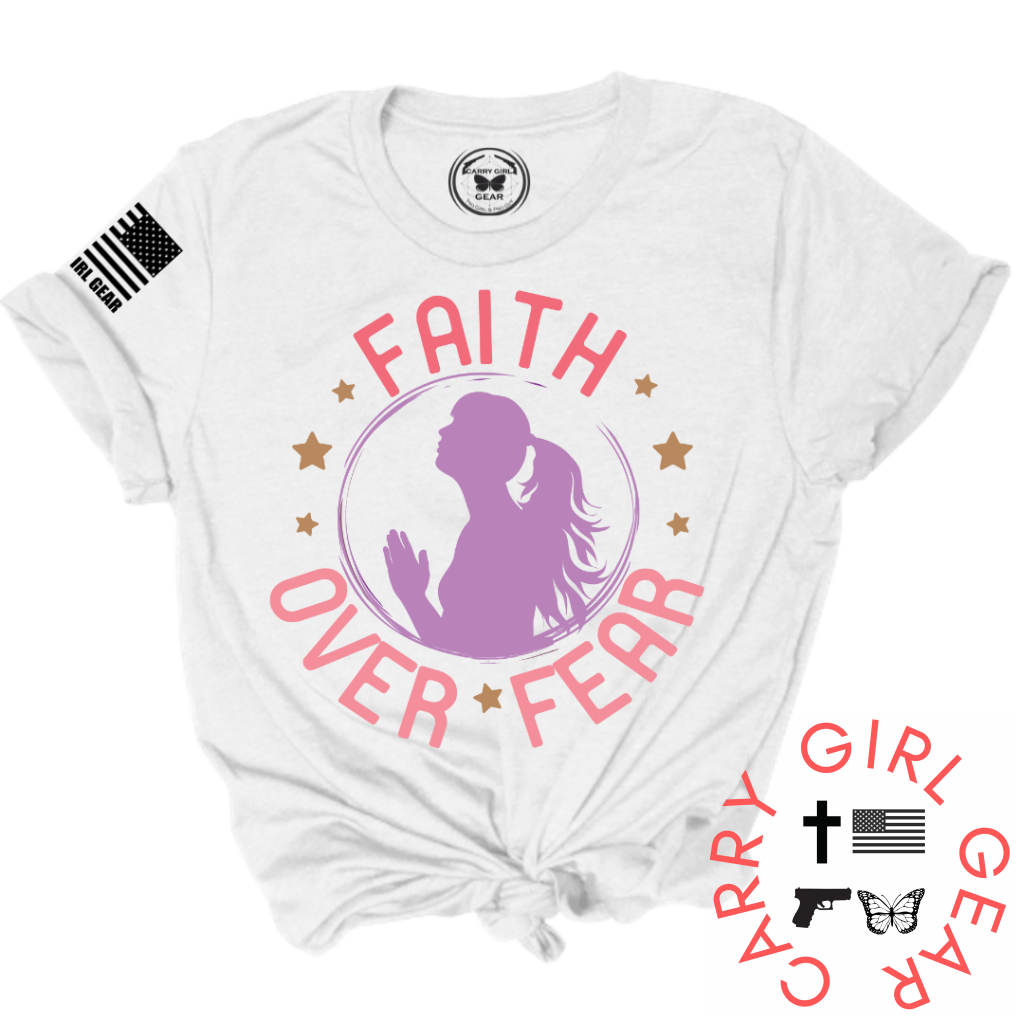 Faith Over Fear Tee Xs / White Unisex Cut Cgg Perfect Tee