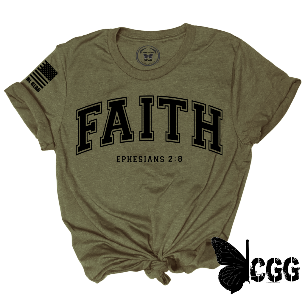 Faith Tee Xs / Olive Unisex Cut Cgg Perfect Tee