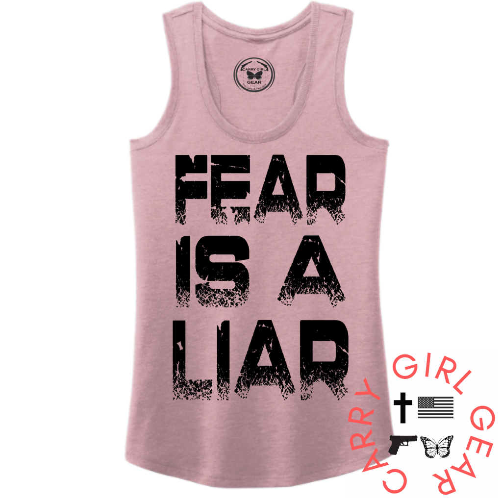 Fear Is A Liar Tank Top Xs / Lavendar Tank Top