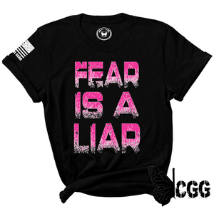 Fear Is A Liar Tee Xs / Black Unisex Cut Cgg Perfect Tee
