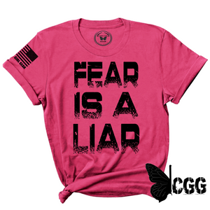 Fear Is A Liar Tee Xs / Fuchsia Unisex Cut Cgg Perfect Tee