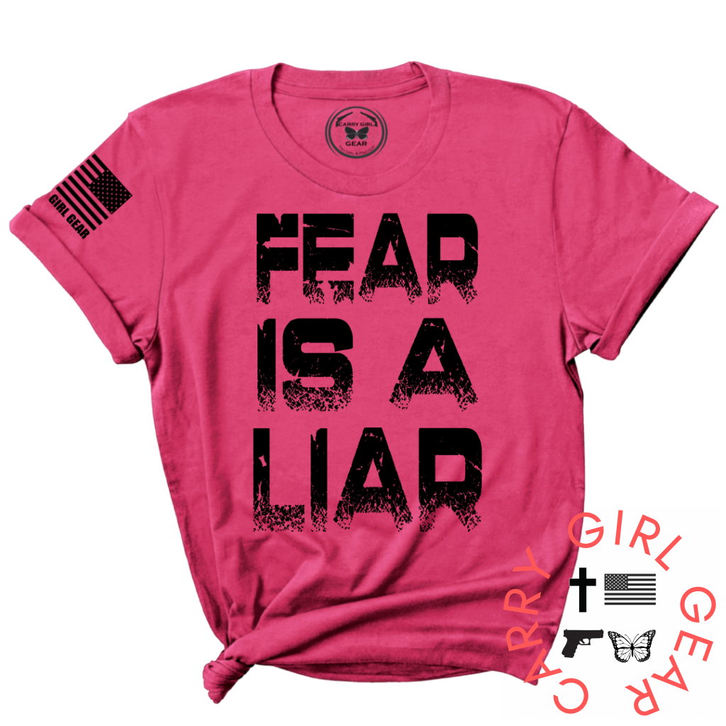 Fear Is A Liar Tee Xs / Fuchsia Unisex Cut Cgg Perfect Tee