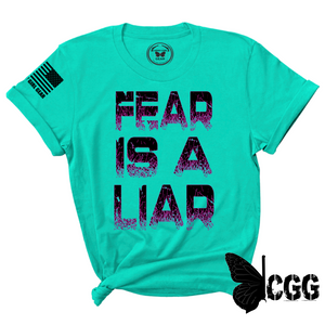 Fear Is A Liar Tee Xs / Jade Unisex Cut Cgg Perfect Tee