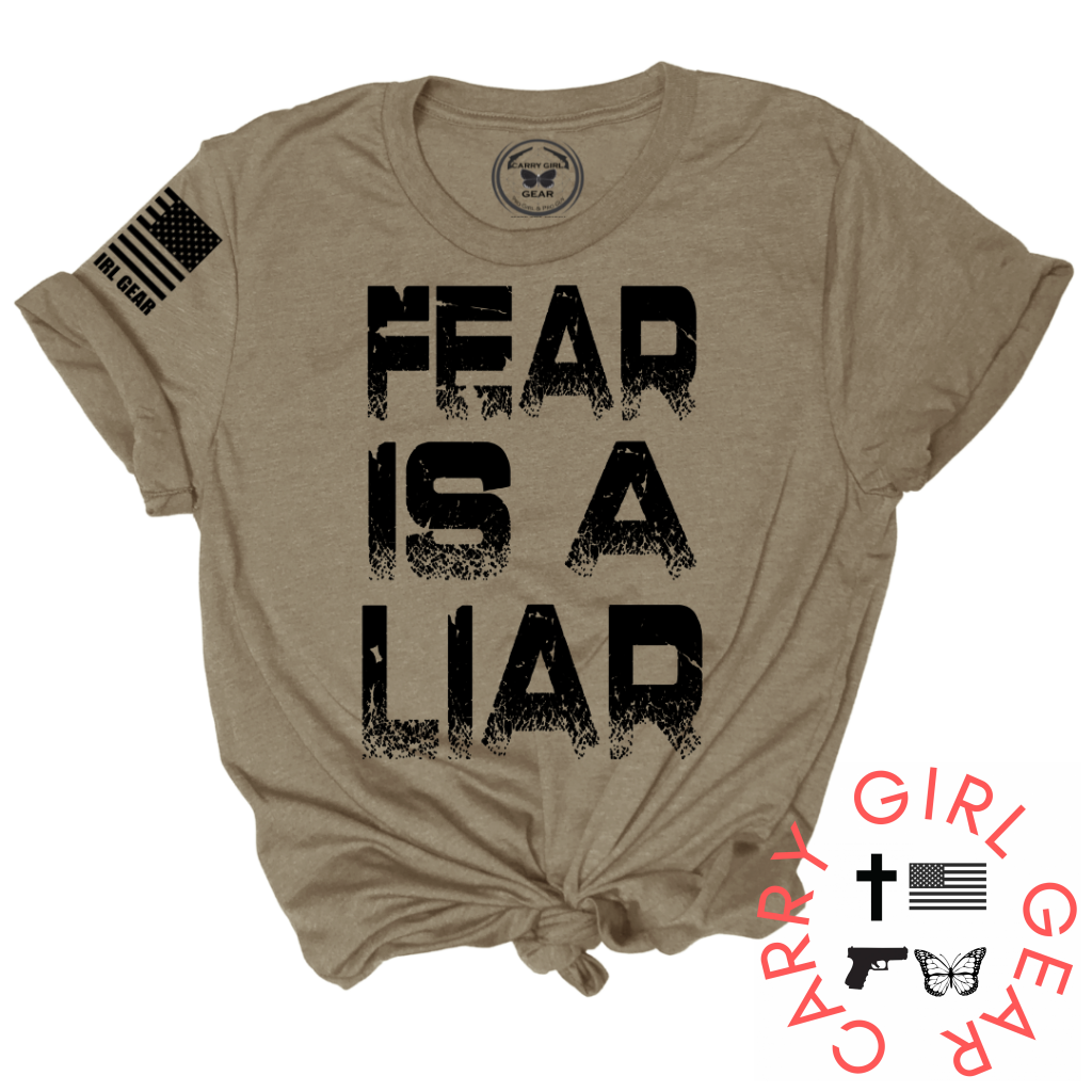 Fear Is A Liar Tee Xs / Latte Unisex Cut Cgg Perfect Tee