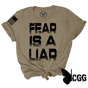 Fear Is A Liar Tee Xs / Latte Unisex Cut Cgg Perfect Tee