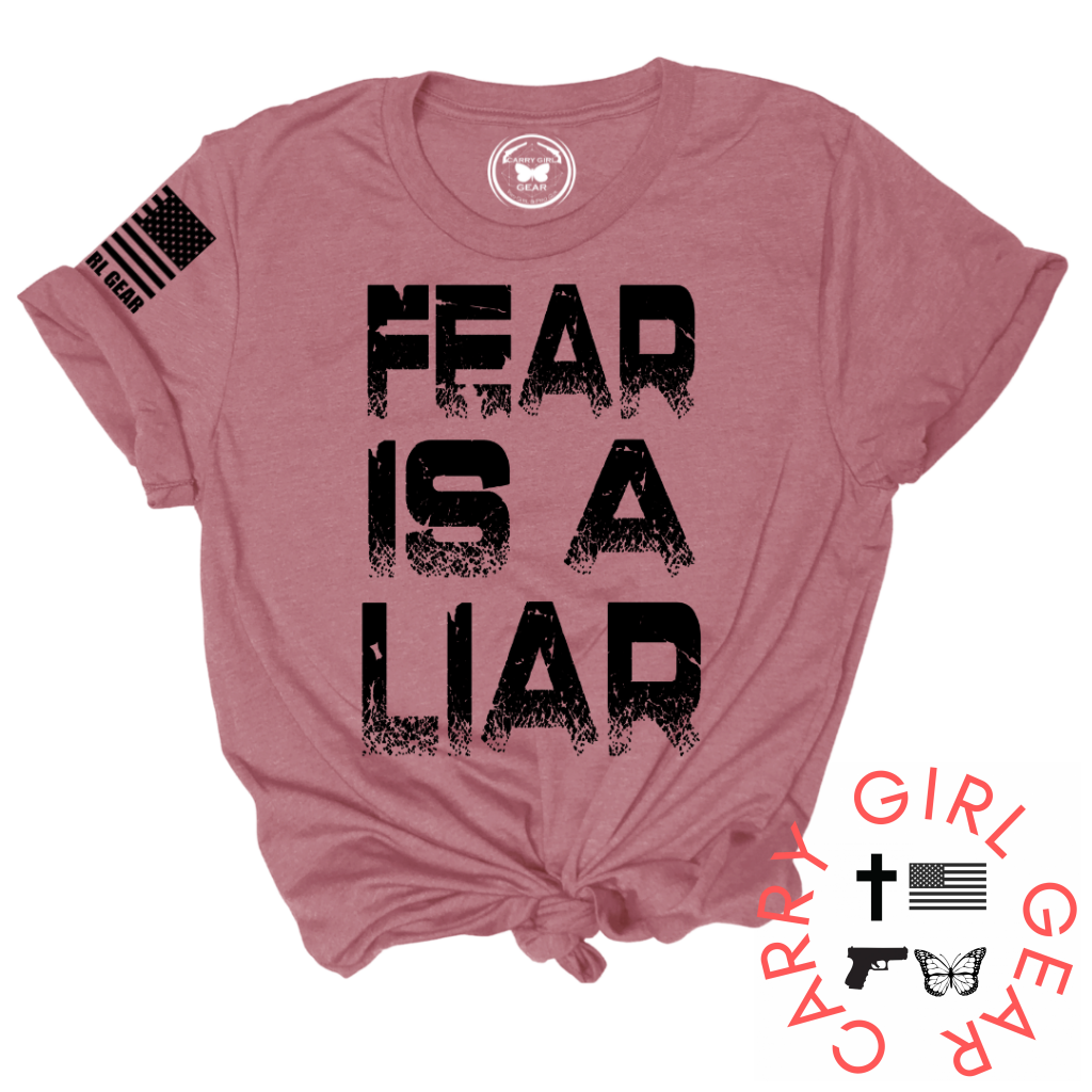 Fear Is A Liar Tee Xs / Mauve Unisex Cut Cgg Perfect Tee