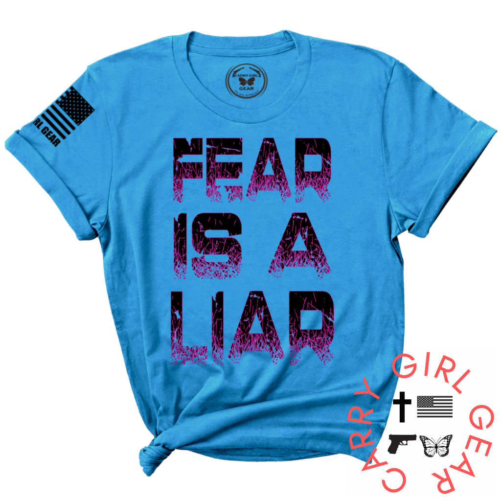 Fear Is A Liar Tee Xs / Turquoise Unisex Cut Cgg Perfect Tee