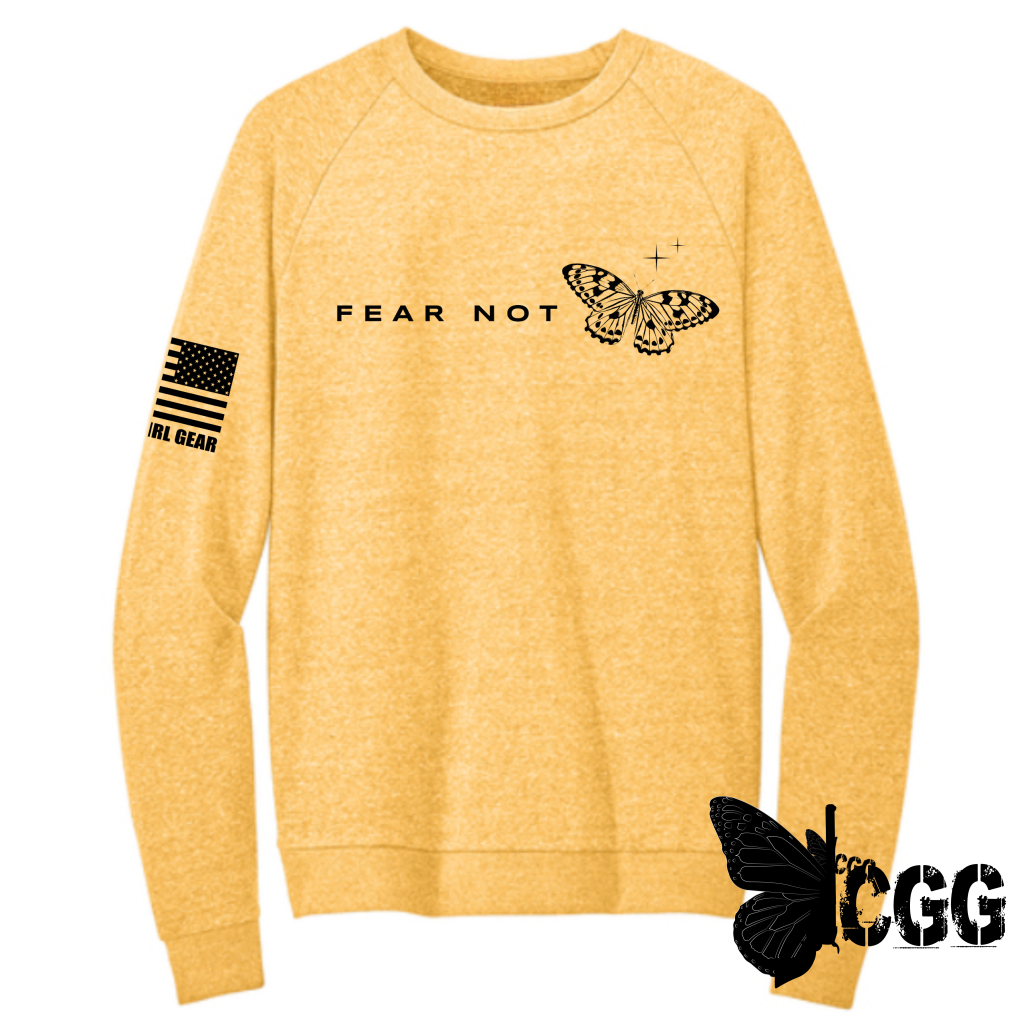 FEAR NOT Sweatshirt SM / HEATHER YELLOW Sweatshirt