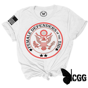 Female Defender Of The 2Nd Tee Xs / White Unisex Cut Cgg Perfect Tee
