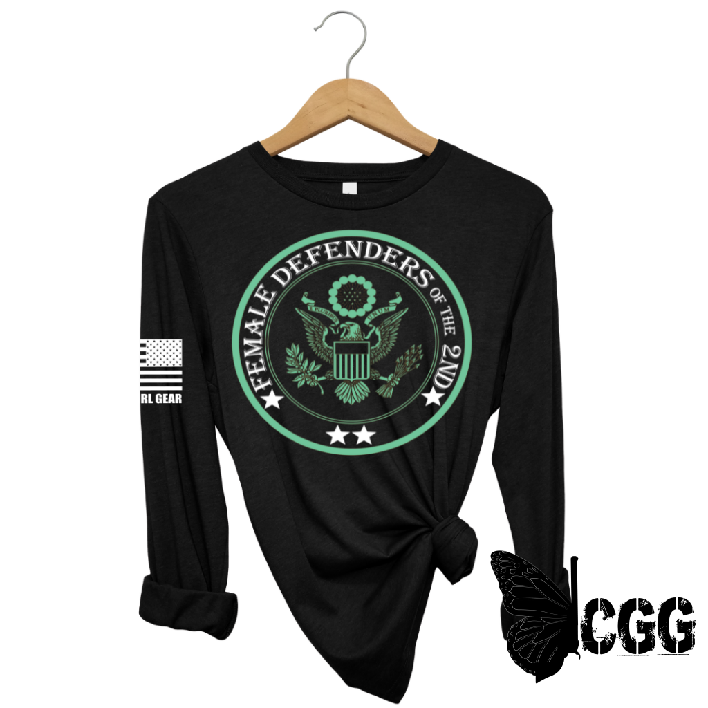 Female Defenders Of The 2Nd Long Sleeve Black / Xs