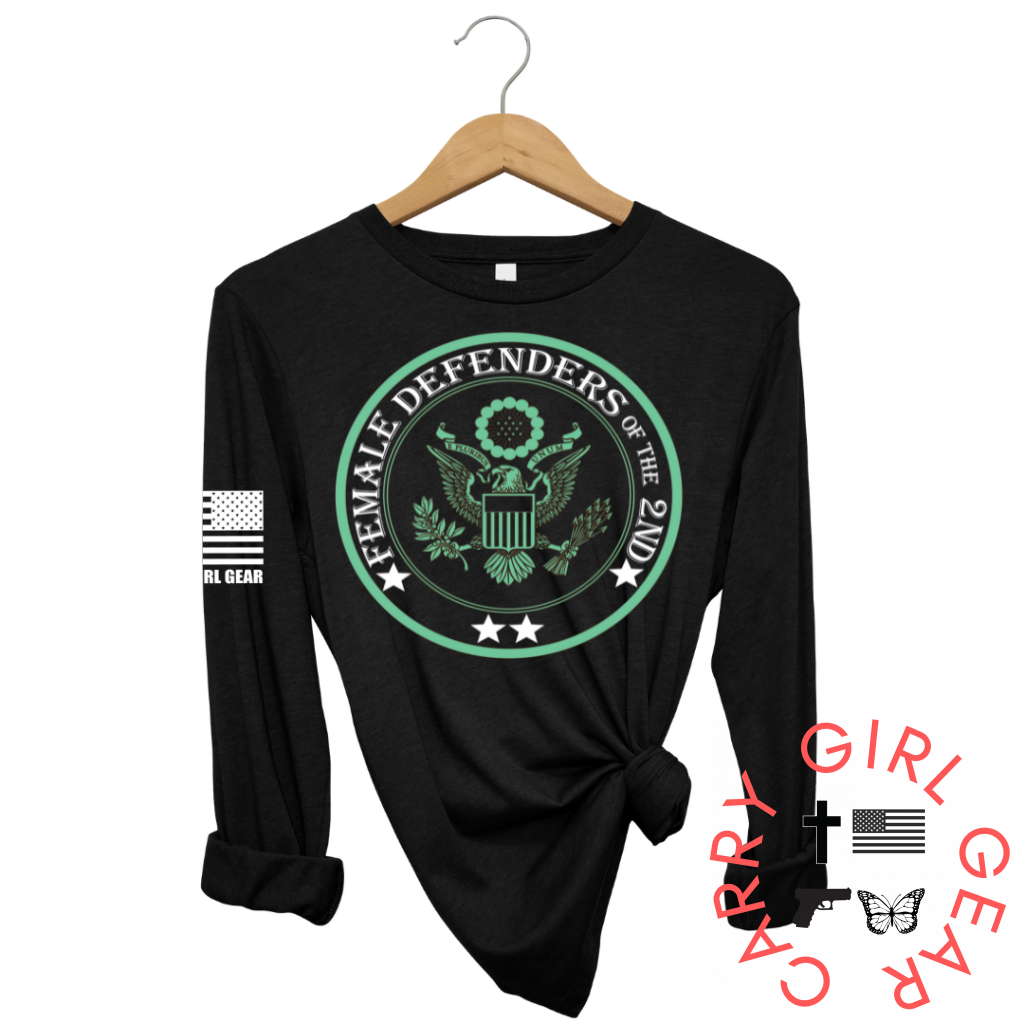 Female Defenders Of The 2Nd Long Sleeve Black / Xs