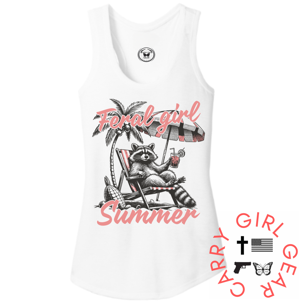 Feral Girl Summer Tank Top Xs / White Tank Top