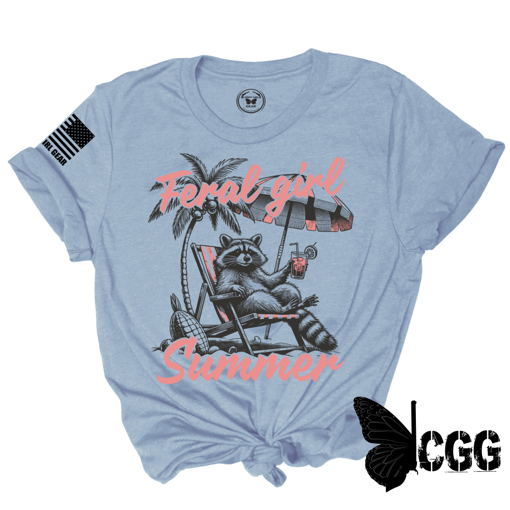 Feral Girl Summer Tee Xs / Sage Unisex Cut Cgg Perfect