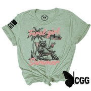 Feral Girl Summer Tee Xs / Sage Unisex Cut Cgg Perfect