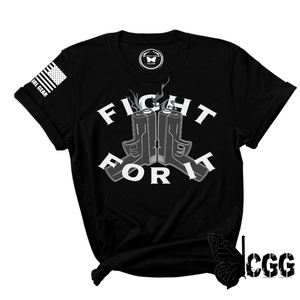 Fight For It Tee Xs / Black Unisex Cut Cgg Perfect Tee