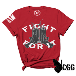 Fight For It Tee Xs / Red Unisex Cut Cgg Perfect Tee