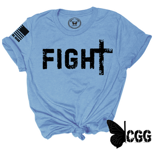 Fight Tee Xs / Heather Carolina Blue Unisex Cut Cgg Perfect