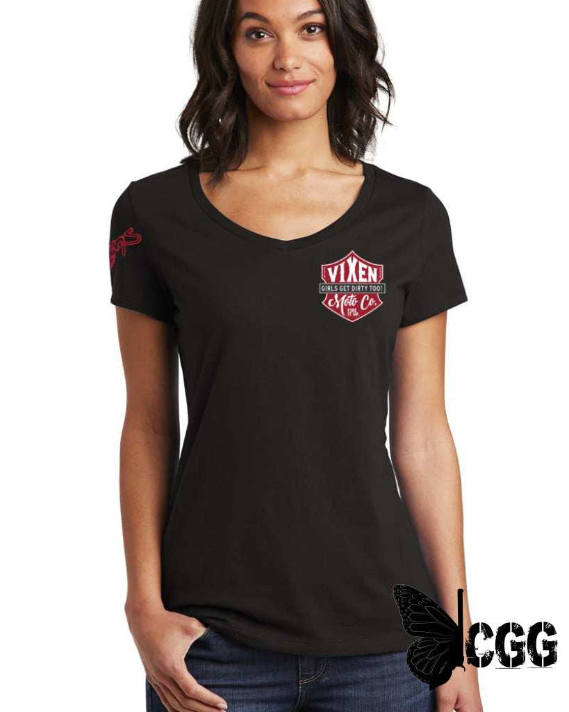 Fire It Up Ladies V Neck Tee Tees