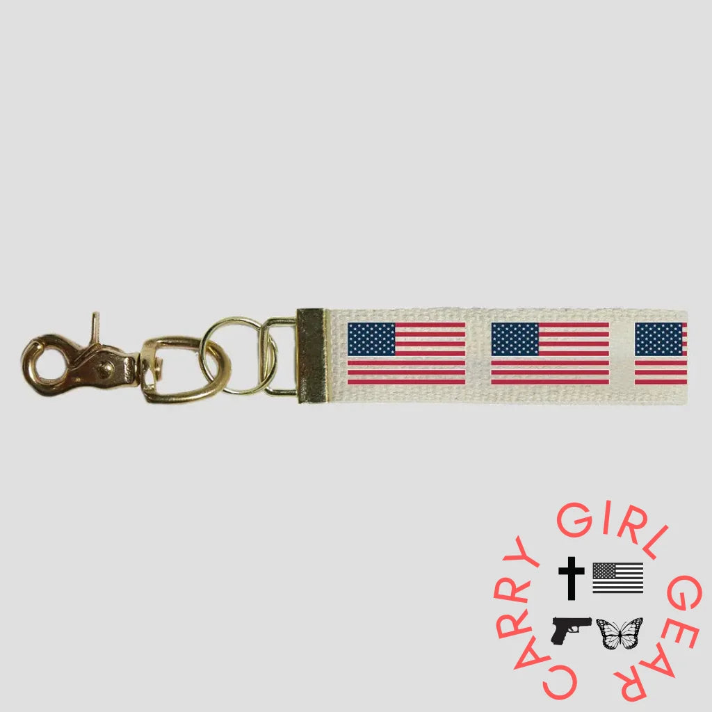 Flags Of Valor - 50 Stars Flag Keychain