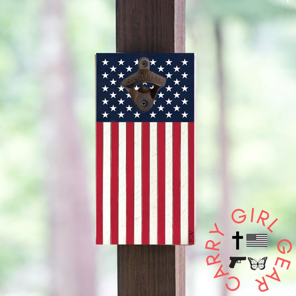 Flags Of Valor - American Flag Bottle Opener