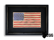 Flags Of Valor - Old Glory Desk Flag Black Frame / Red White Blue