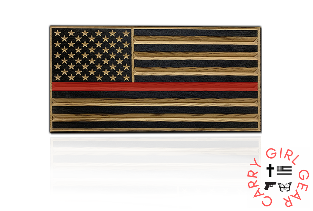 Flags Of Valor - Old Glory Desk Flag Unframed / Thin Red Line
