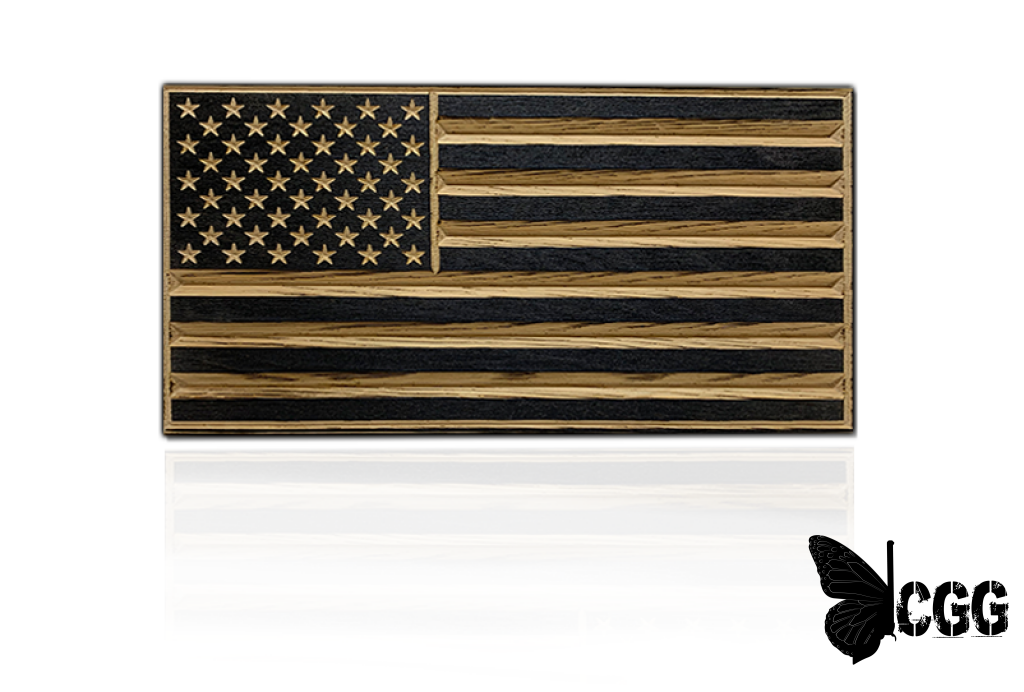 Flags Of Valor - Old Glory Desk Flag Unframed / Black And White