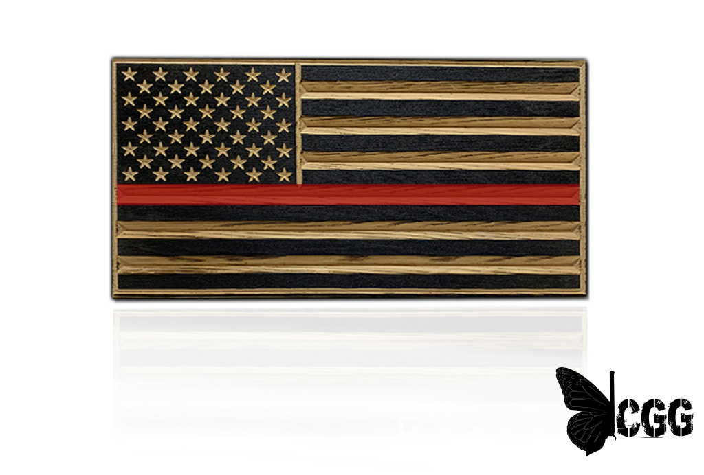 Flags Of Valor - Old Glory Desk Flag Unframed / Thin Red Line