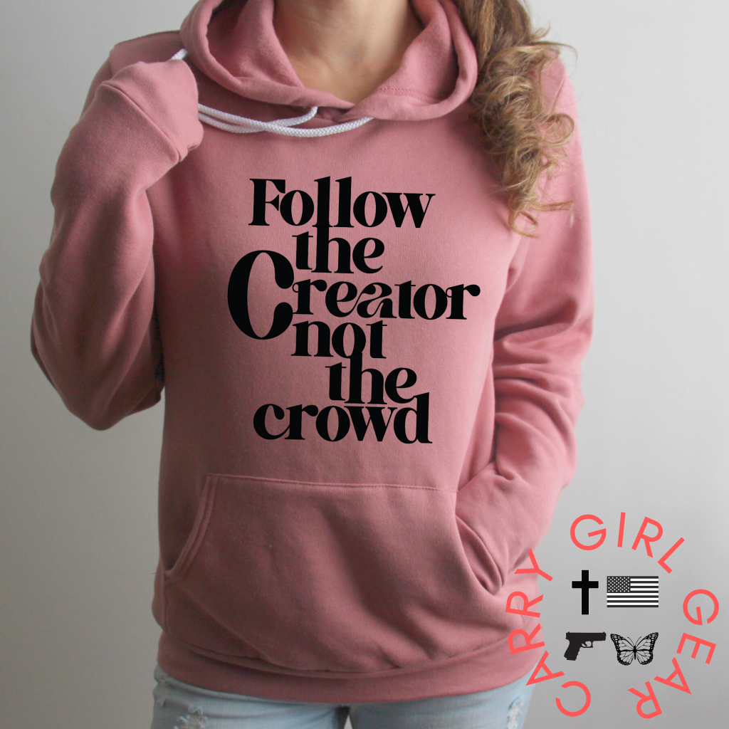Follow Hoodie & Sweatshirt Pullover / Mauve Xs