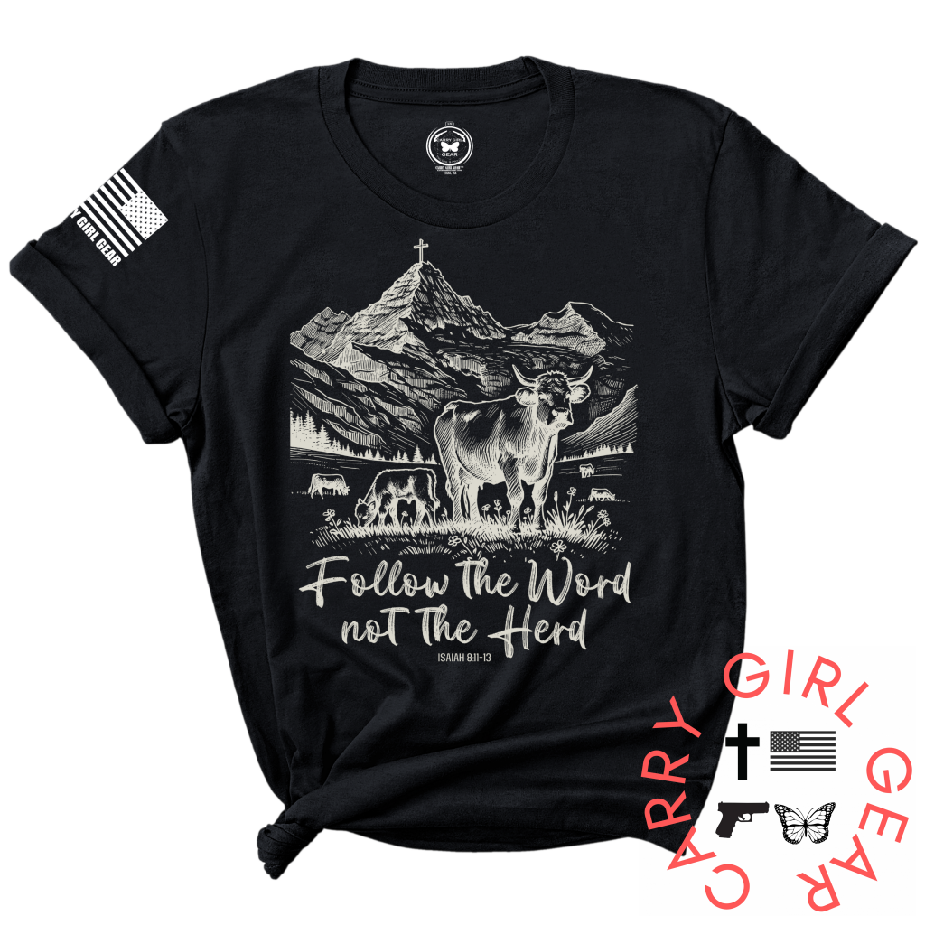 Follow The Word Tee Xs / Black Unisex Cut Cgg Perfect