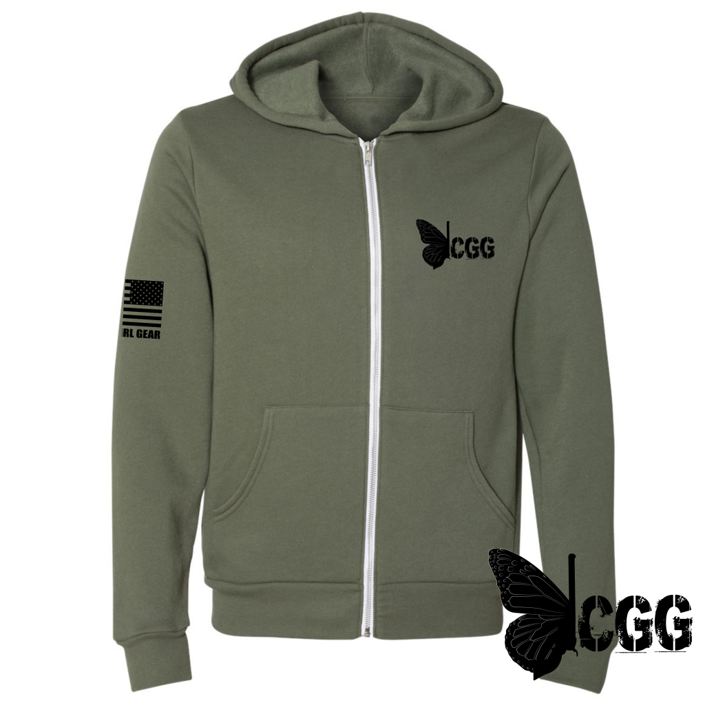 Follow Zippered Hoodie