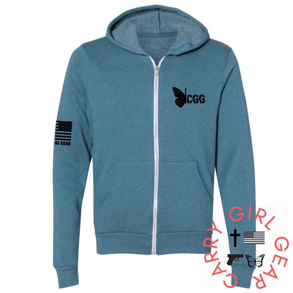 Follow Zippered Hoodie