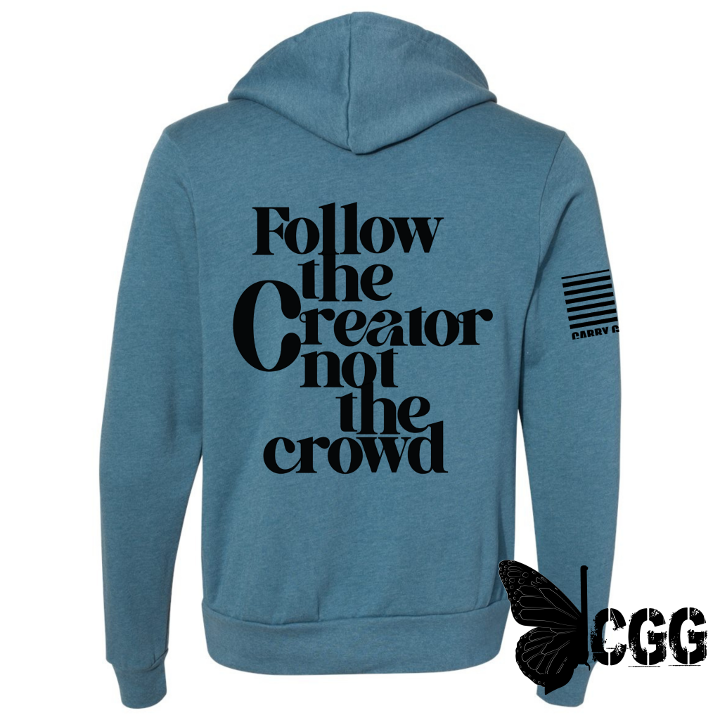 Follow Zippered Hoodie Deep Teal / Xs