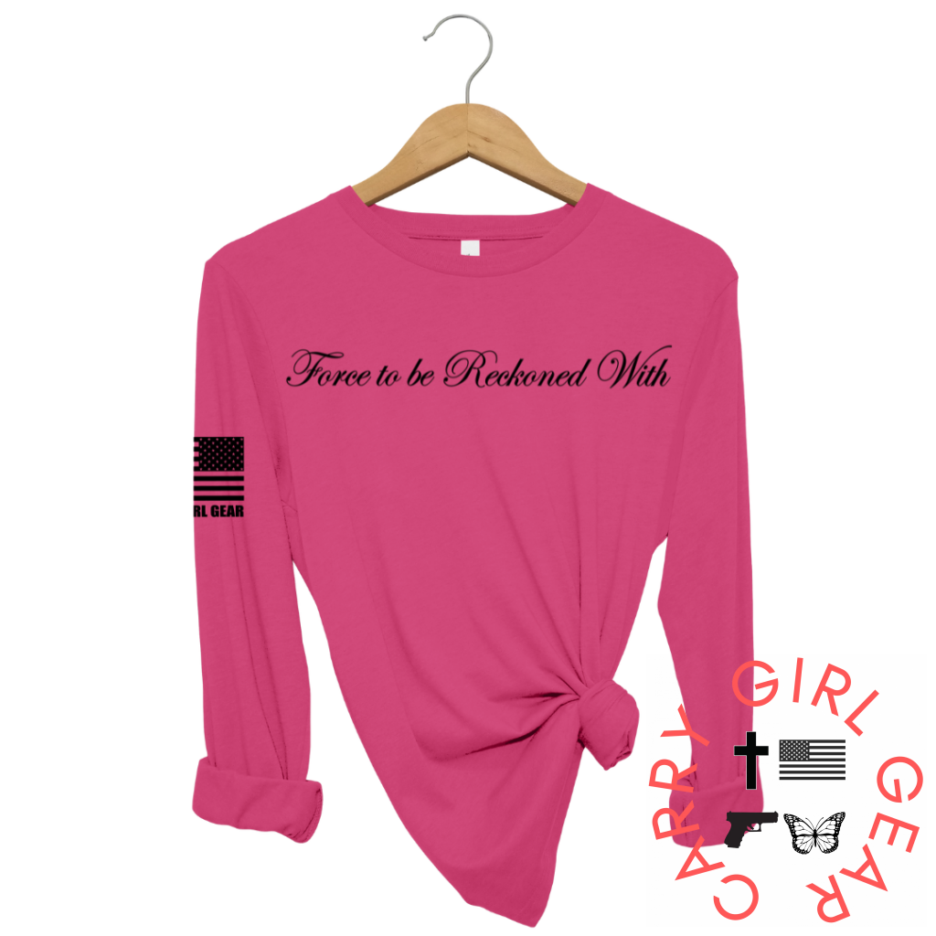 Force To Be Reckoned With Long Sleeve Berry / Xs