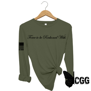 Force To Be Reckoned With Long Sleeve Olive / Xs