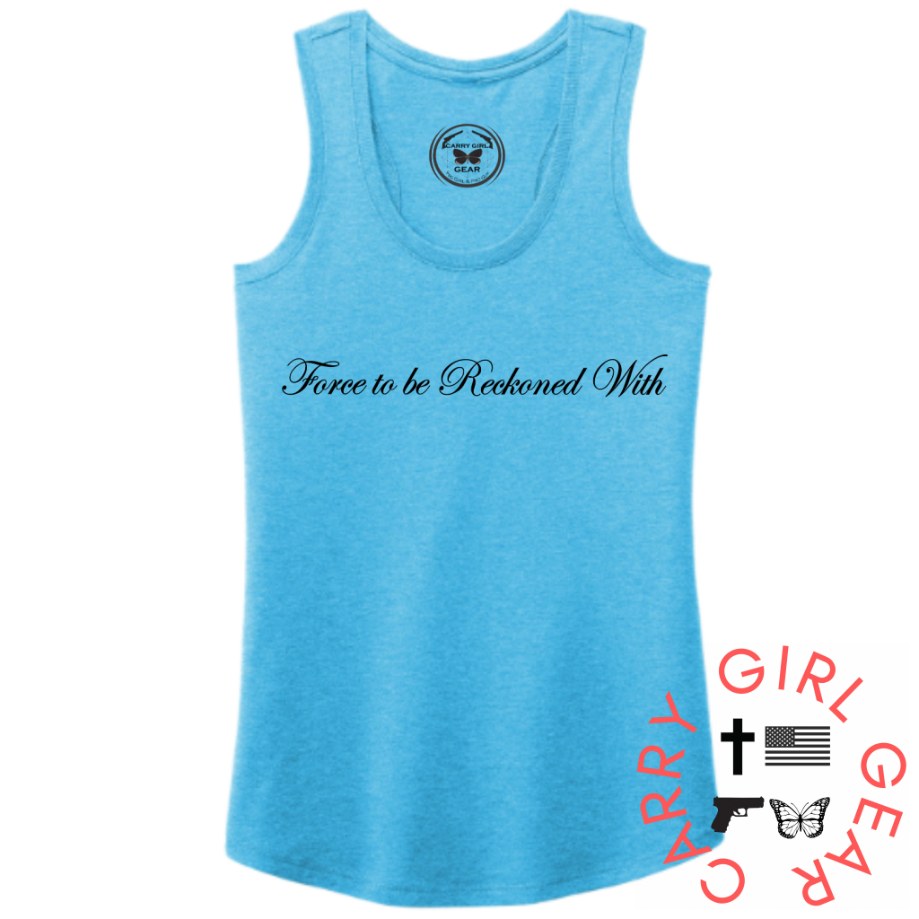 Force To Be Tank Top Xs / Turquoise Tank Top
