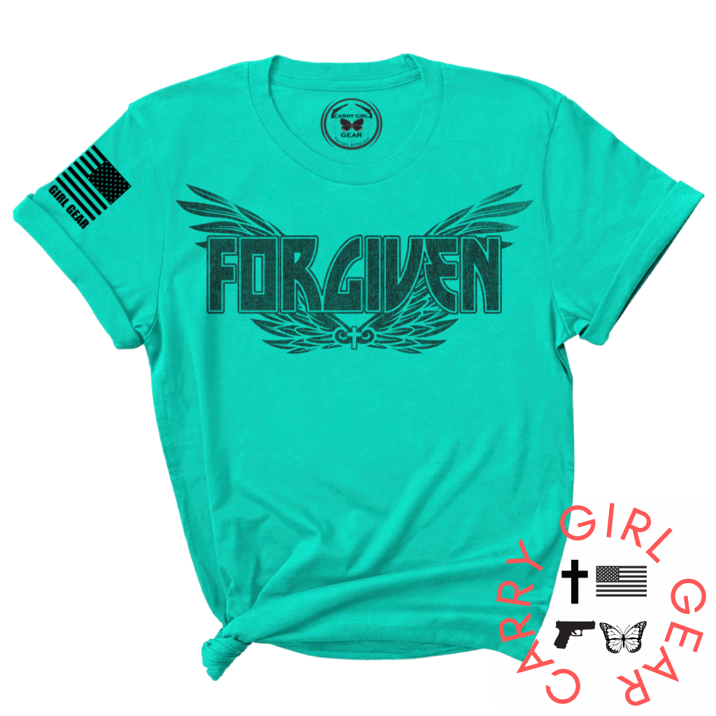 Forgiven Tee Xs / Jade Unisex Cut Cgg Perfect Tee