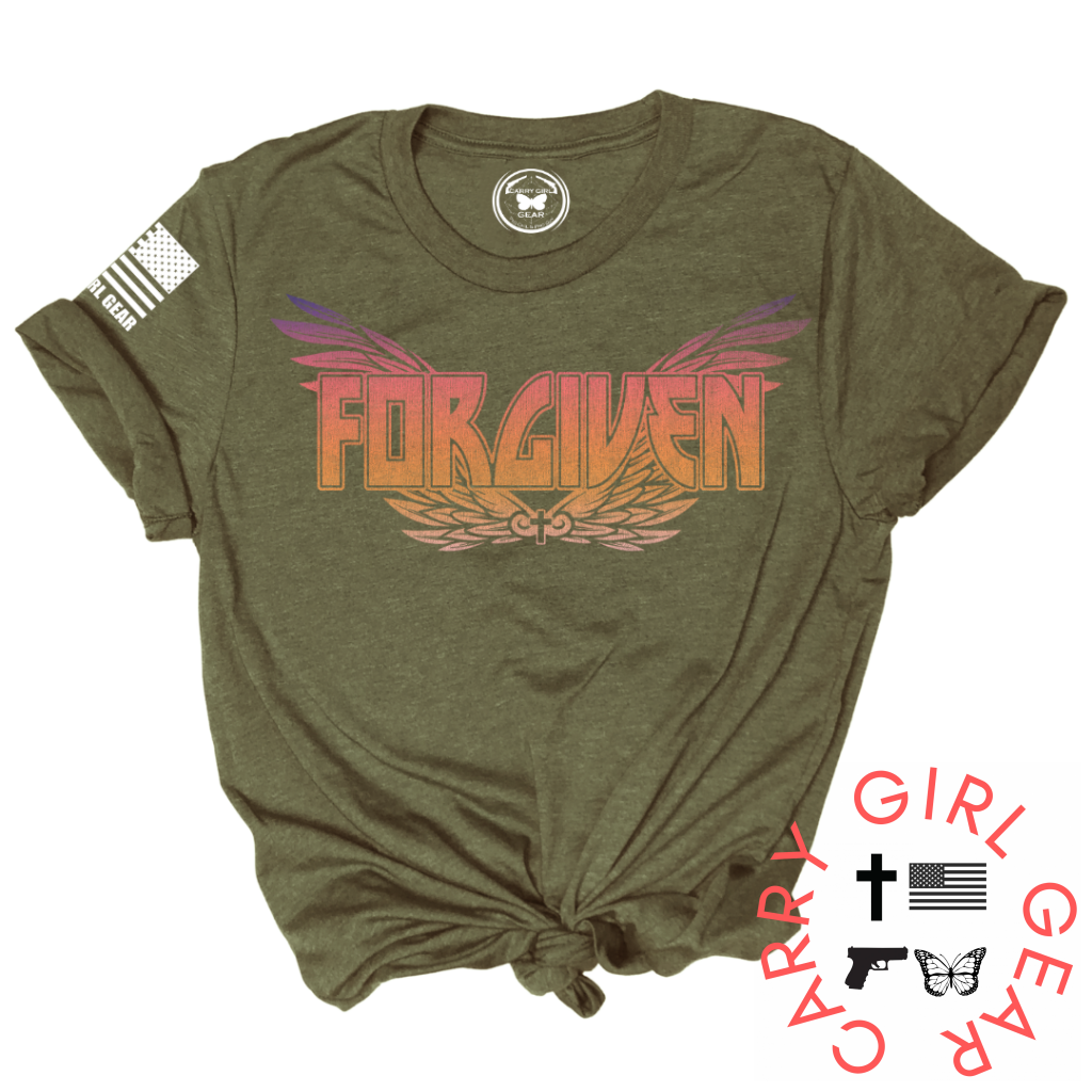 Forgiven Tee Xs / Olive Unisex Cut Cgg Perfect Tee