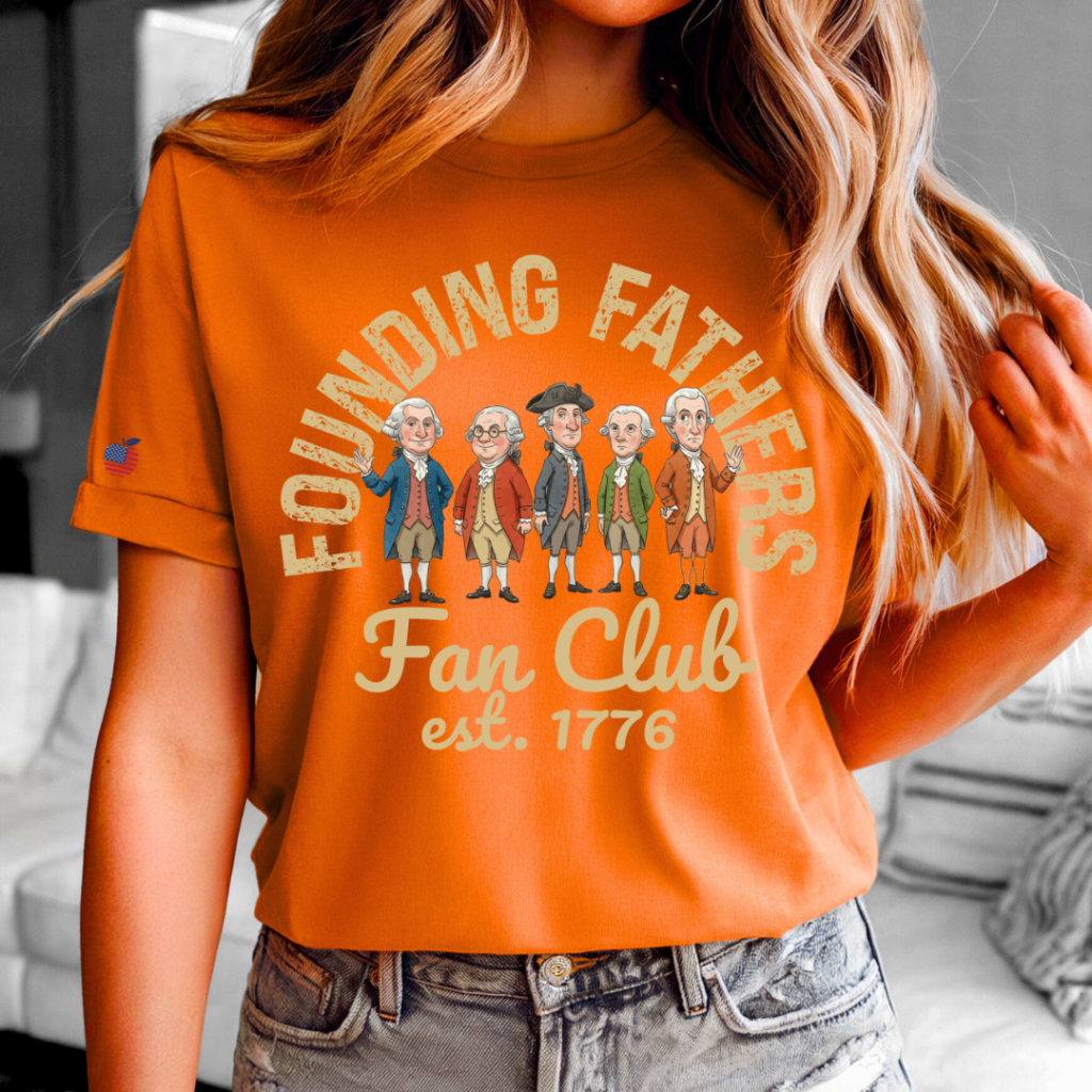 FOUNDING FATHERS TEE Orange / XS / UNISEX TEE T-Shirts