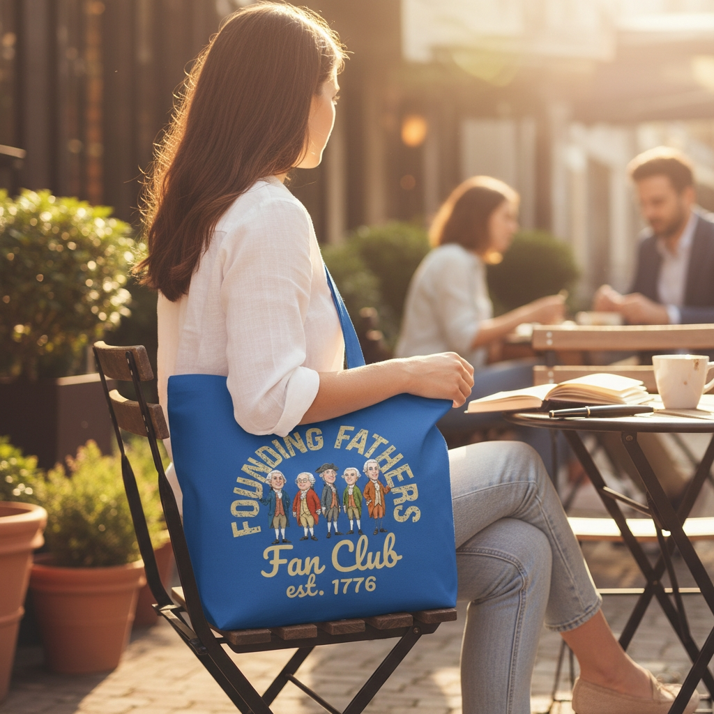 FOUNDING FATHERS TOTE ROYAL BLUE