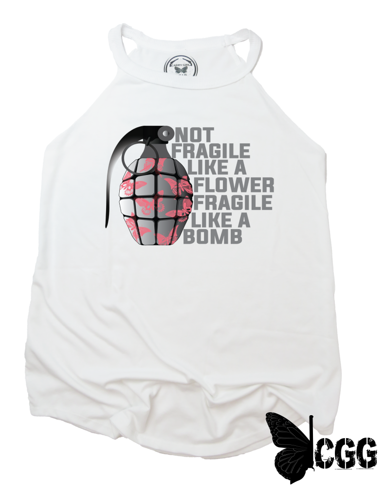 Fragile Like A Bomb Badass Tank Xs / White Cgg Badass Tank