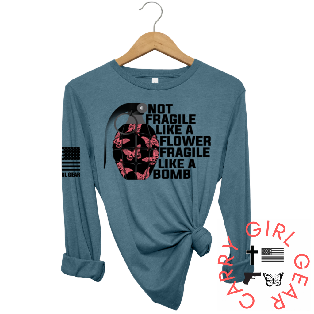Fragile Long Sleeve Deep Teal / Xs