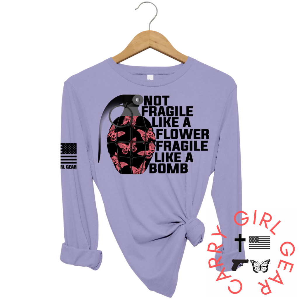 Fragile Long Sleeve Lavender / Xs