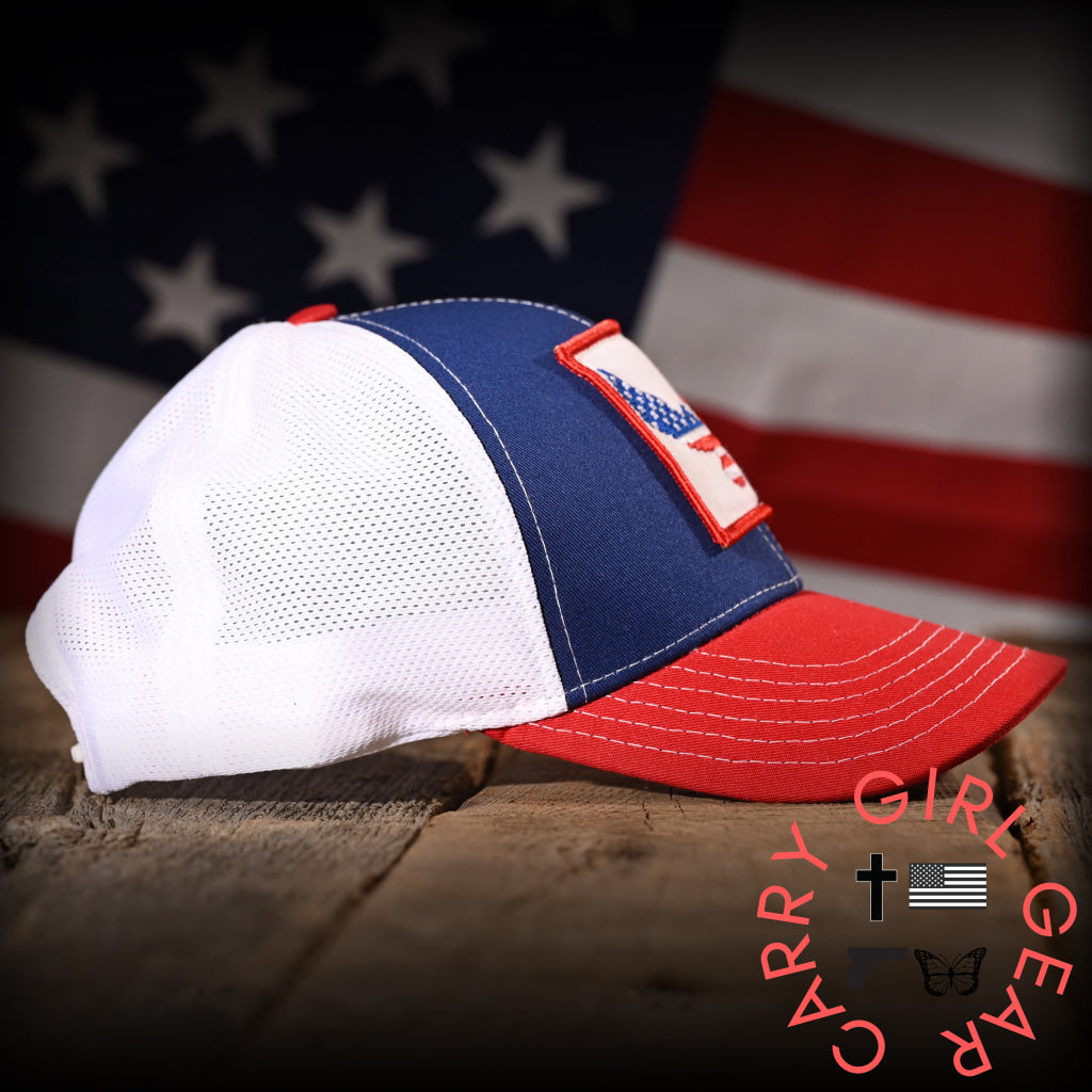 Freedom Eagle Red White & Blue Trucker Hat Hats