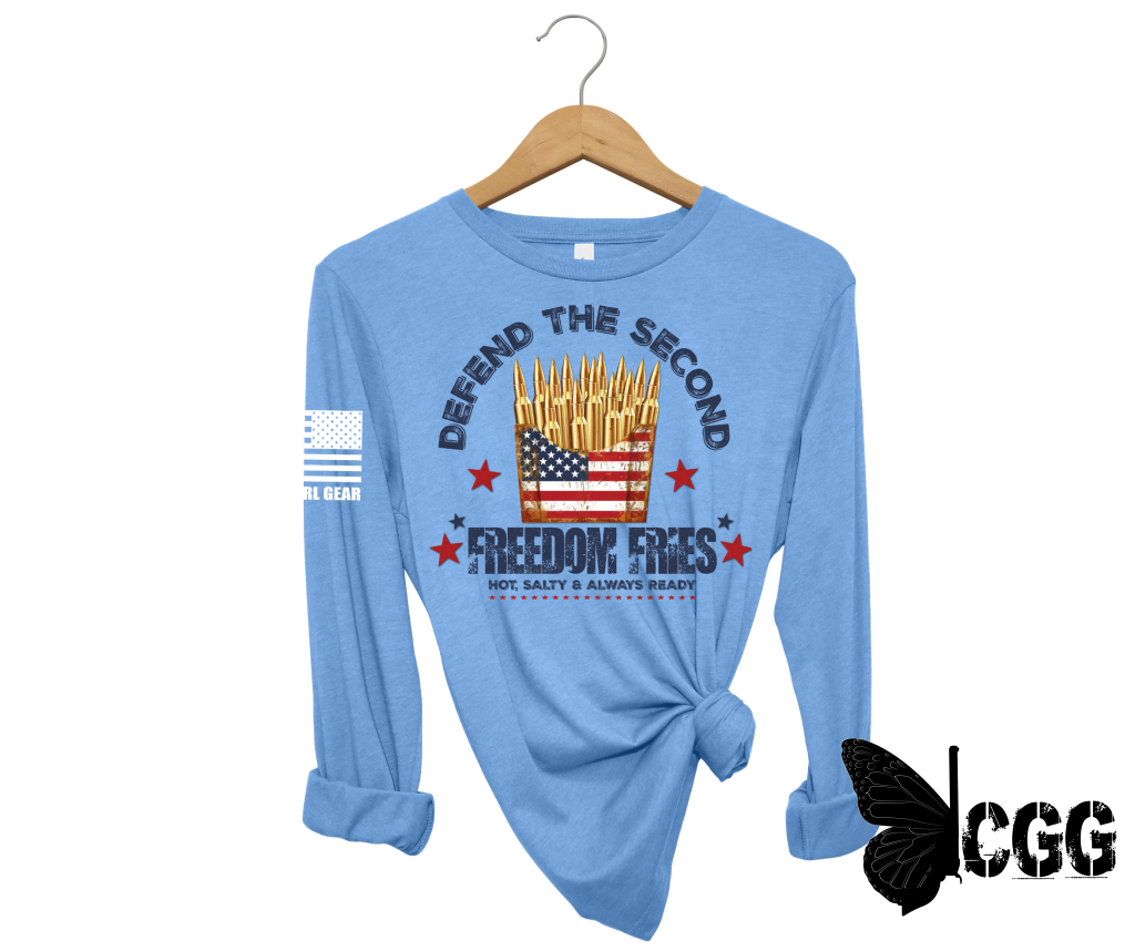 Freedom Fries Long Sleeve Blue / Xs