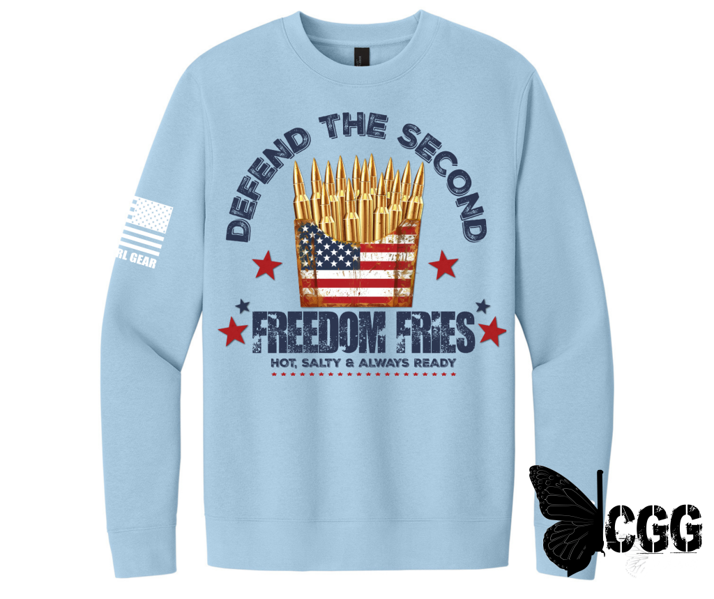 Freedom Fries Sweatshirt / Baby Blue Xs