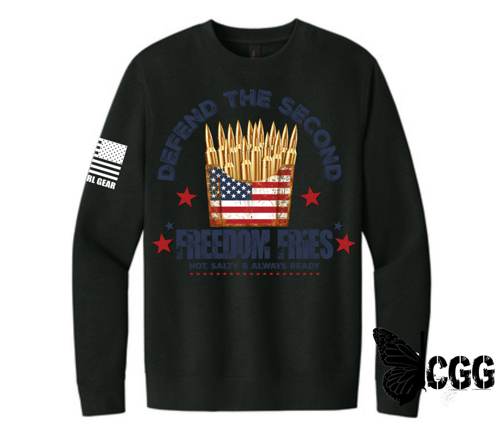 Freedom Fries Sweatshirt / Black Xs