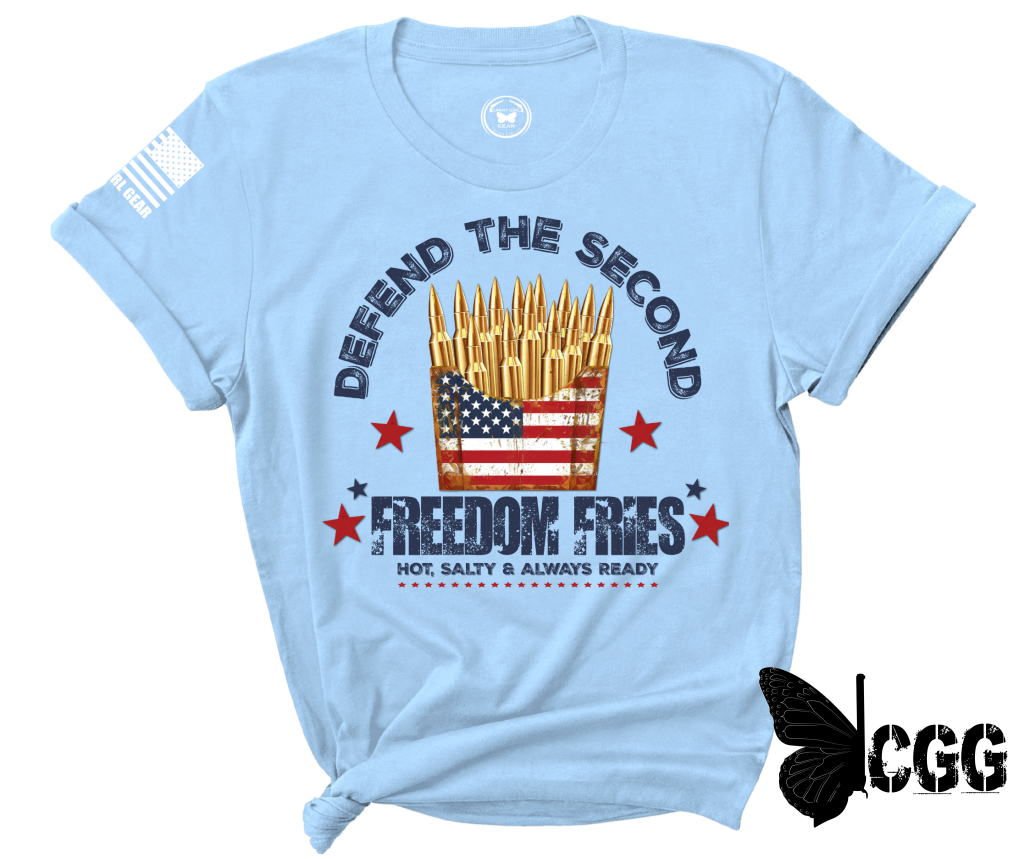 Freedom Fries Tee Xs / Blue Unisex Cut Cgg Perfect Tee