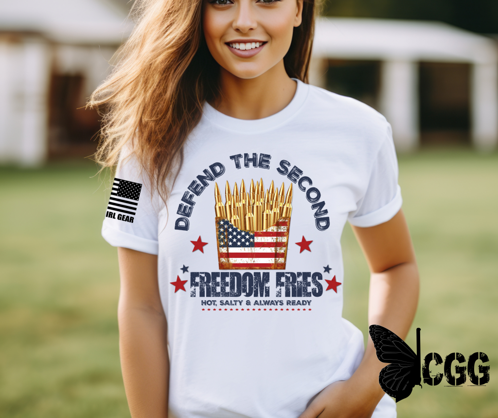 Freedom Fries Tee Xs / White Unisex Cut Cgg Perfect Tee