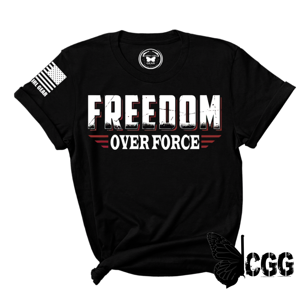 Freedom Over Force Tee Xs / Olive Unisex Cut Cgg Perfect Tee